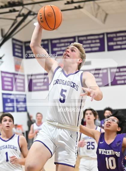 Thumbnail 1 in Wickenburg @ Northwest Christian (Senior Night) photogallery.