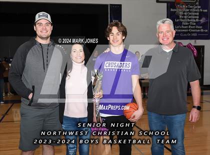 Thumbnail 2 in Wickenburg @ Northwest Christian (Senior Night) photogallery.