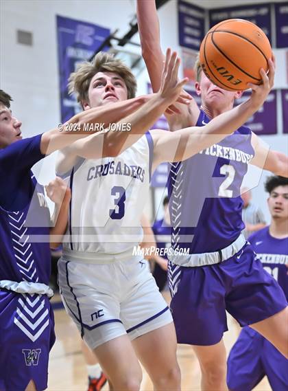 Thumbnail 3 in Wickenburg @ Northwest Christian (Senior Night) photogallery.