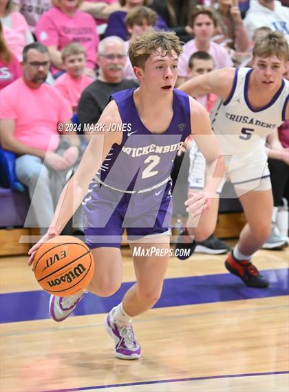 Thumbnail 3 in Wickenburg @ Northwest Christian (Senior Night) photogallery.