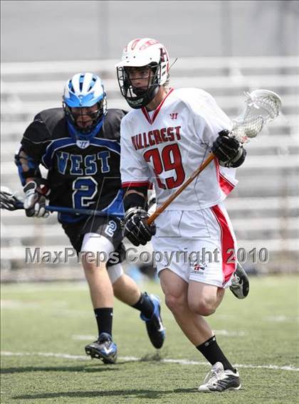 Thumbnail 2 in Hillcrest vs Plano West (THSLL District Playoffs) photogallery.