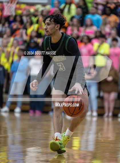 Thumbnail 2 in East Lansing vs. Ann Arbor Huron  (MHSAA Division 1 Quarter Final) photogallery.