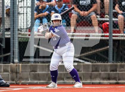 Thumbnail 2 in Guyer vs. Weslaco (UIL 6A Softball Semifinal) photogallery.