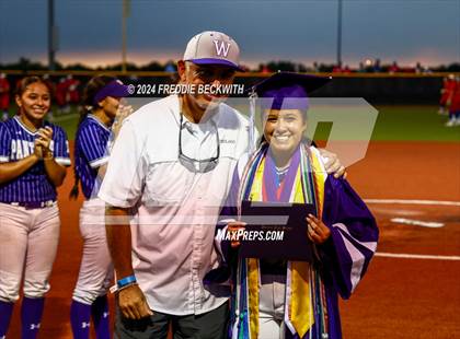 Thumbnail 1 in Guyer vs. Weslaco (UIL 6A Softball Semifinal) photogallery.