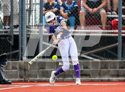 Thumbnail 2 in Guyer vs. Weslaco (UIL 6A Softball Semifinal) photogallery.