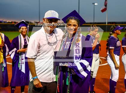 Thumbnail 3 in Guyer vs. Weslaco (UIL 6A Softball Semifinal) photogallery.