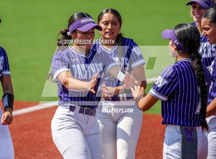 Thumbnail 1 in Guyer vs. Weslaco (UIL 6A Softball Semifinal) photogallery.