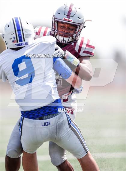 Thumbnail 3 in Kearny vs La Jolla Country Day (SDFNL Kickoff) photogallery.