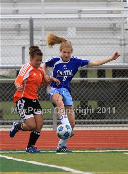 Thumbnail 1 in Mesa Verde vs Capital Christian (River City Tournament) photogallery.