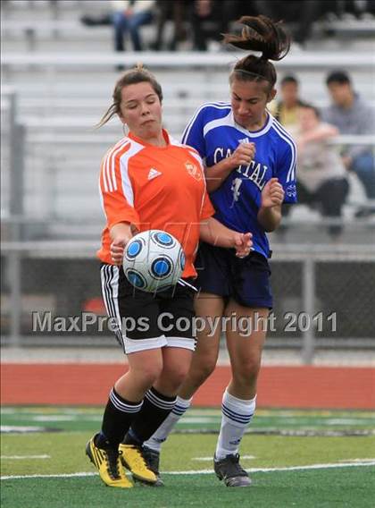 Thumbnail 1 in Mesa Verde vs Capital Christian (River City Tournament) photogallery.