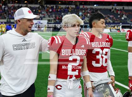 Thumbnail 1 in La Vega vs. Carthage (UIL 4A Division II Football Final Medal Ceremony) photogallery.