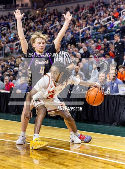 Thumbnail 1 in Concord vs Douglass (MHSAA Division 4 State Final) photogallery.