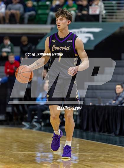 Thumbnail 1 in Concord vs Douglass (MHSAA Division 4 State Final) photogallery.