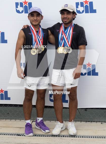 Thumbnail 3 in UIL 4A Tennis Boys and Mixed Doubles Finals (Medals) photogallery.