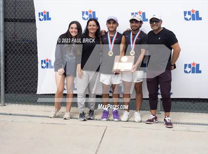 Thumbnail 2 in UIL 4A Tennis Boys and Mixed Doubles Finals (Medals) photogallery.