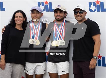Thumbnail 2 in UIL 4A Tennis Boys and Mixed Doubles Finals (Medals) photogallery.