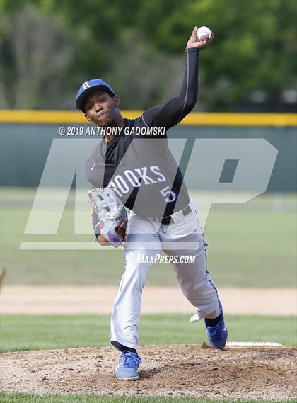 Thumbnail 3 in Brooks vs. De La Salle (IHSA Sectional Semifinal) photogallery.