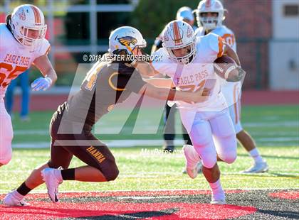 Thumbnail 1 in Eagle Pass vs. Hanna (UIL 6A Area Playoffs) photogallery.