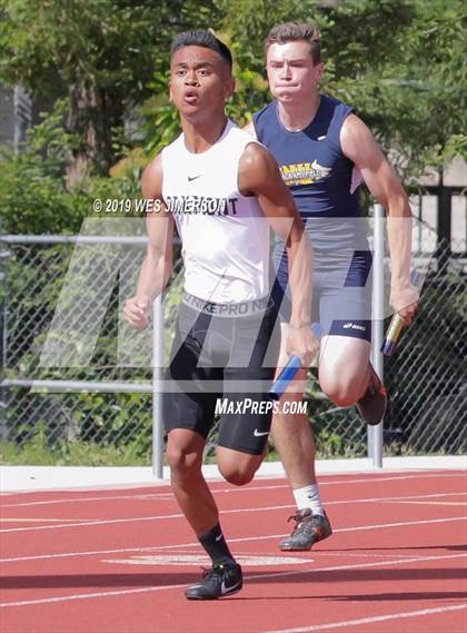 Thumbnail 1 in FVL Championships  (110 High Hurdles, 300 , 4x100 Relay, 4x400 Relay) photogallery.