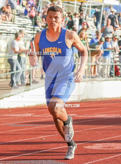 Thumbnail 2 in FVL Championships  (110 High Hurdles, 300 , 4x100 Relay, 4x400 Relay) photogallery.