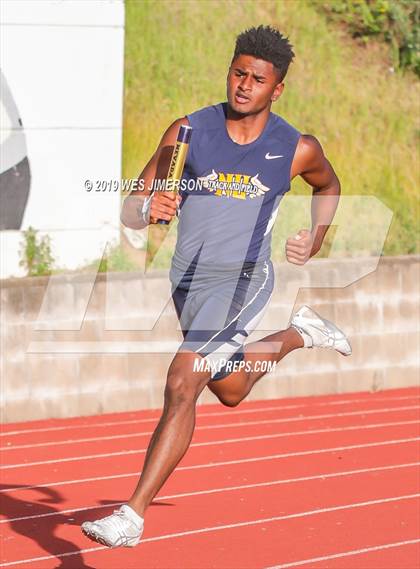 Thumbnail 2 in FVL Championships  (110 High Hurdles, 300 , 4x100 Relay, 4x400 Relay) photogallery.
