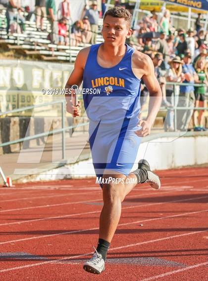 Thumbnail 3 in FVL Championships  (110 High Hurdles, 300 , 4x100 Relay, 4x400 Relay) photogallery.