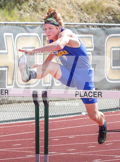 Thumbnail 2 in FVL Championships  (110 High Hurdles, 300 , 4x100 Relay, 4x400 Relay) photogallery.