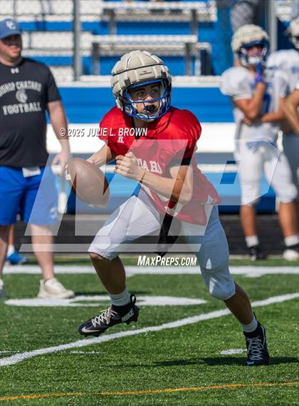 Thumbnail 3 in Indianapolis Bishop Chatard Blue/White Scrimmage photogallery.