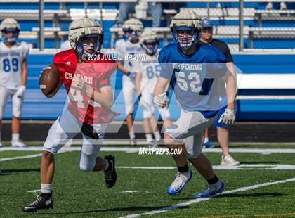 Thumbnail 3 in Indianapolis Bishop Chatard Blue/White Scrimmage photogallery.