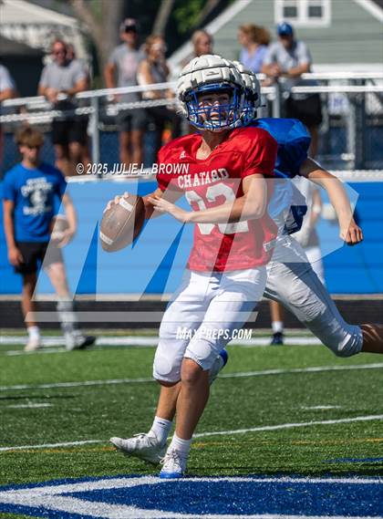 Thumbnail 2 in Indianapolis Bishop Chatard Blue/White Scrimmage photogallery.