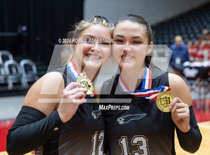 Thumbnail 1 in Goliad vs. Bushland (UIL 3A Volleyball Division I Final Medal Ceremony) photogallery.