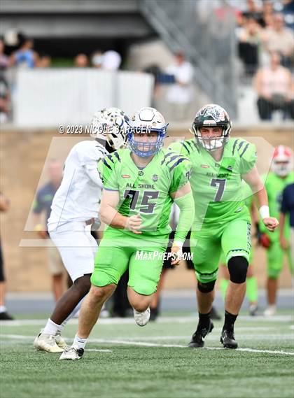 Thumbnail 3 in All-Shore Gridiron Classic (Monmouth vs Ocean) photogallery.