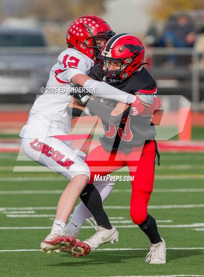 Thumbnail 2 in Lincoln County @ Pershing County (NIAA 2A Semifinal) photogallery.