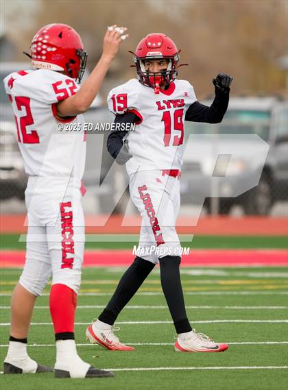 Thumbnail 2 in Lincoln County @ Pershing County (NIAA 2A Semifinal) photogallery.