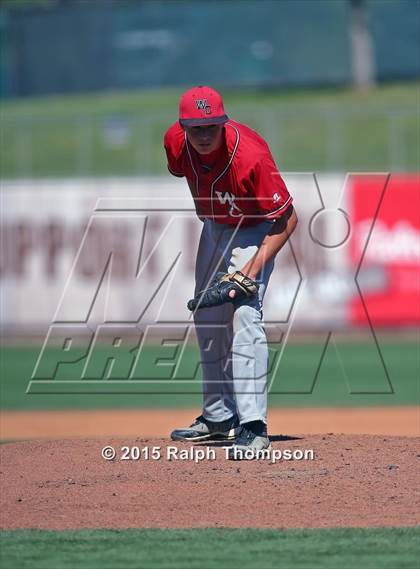 Thumbnail 3 in Woodland Christian vs. Bradshaw Christian (@Raley Field) photogallery.