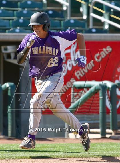 Thumbnail 3 in Woodland Christian vs. Bradshaw Christian (@Raley Field) photogallery.