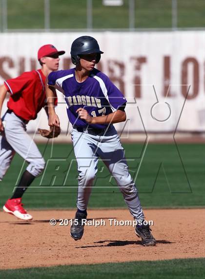 Thumbnail 2 in Woodland Christian vs. Bradshaw Christian (@Raley Field) photogallery.