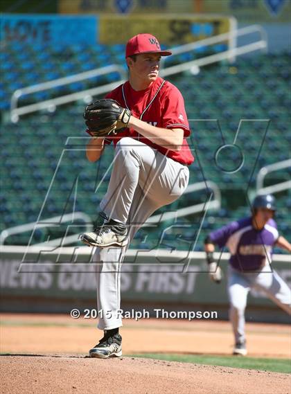 Thumbnail 2 in Woodland Christian vs. Bradshaw Christian (@Raley Field) photogallery.