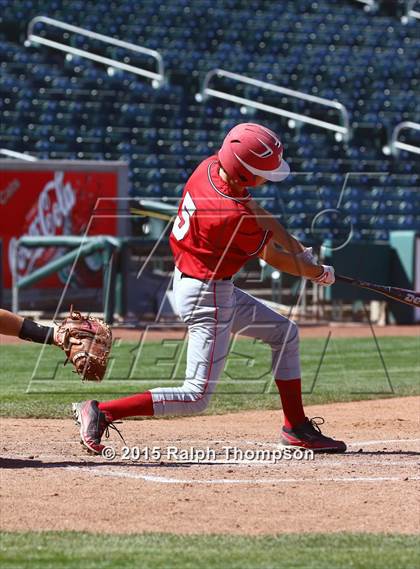 Thumbnail 3 in Woodland Christian vs. Bradshaw Christian (@Raley Field) photogallery.