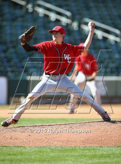 Thumbnail 2 in Woodland Christian vs. Bradshaw Christian (@Raley Field) photogallery.
