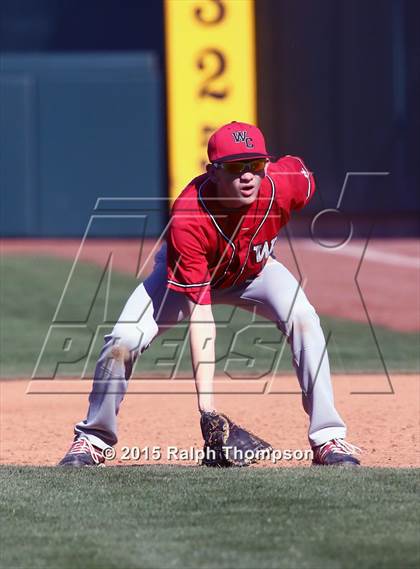 Thumbnail 1 in Woodland Christian vs. Bradshaw Christian (@Raley Field) photogallery.