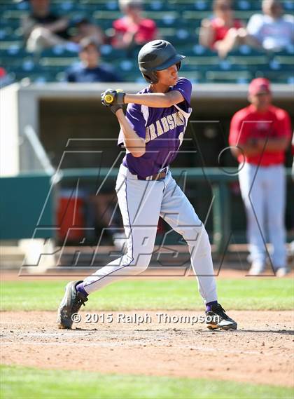Thumbnail 3 in Woodland Christian vs. Bradshaw Christian (@Raley Field) photogallery.