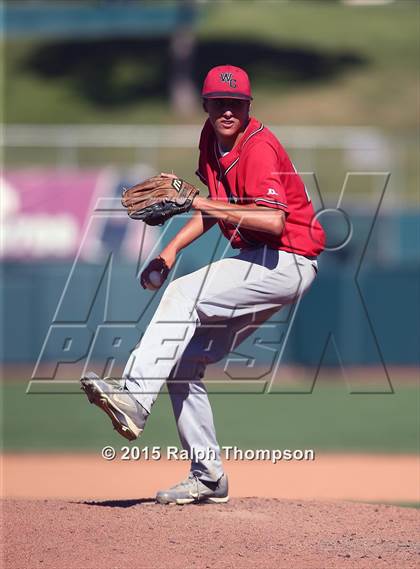 Thumbnail 2 in Woodland Christian vs. Bradshaw Christian (@Raley Field) photogallery.