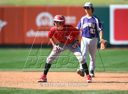 Thumbnail 2 in Woodland Christian vs. Bradshaw Christian (@Raley Field) photogallery.