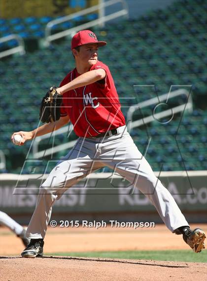 Thumbnail 2 in Woodland Christian vs. Bradshaw Christian (@Raley Field) photogallery.
