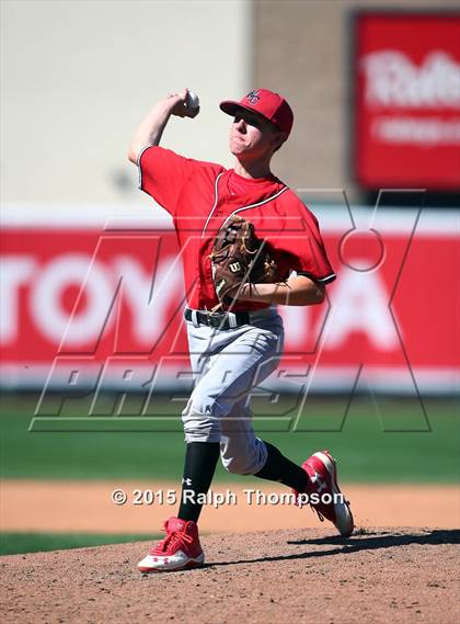 Thumbnail 2 in Woodland Christian vs. Bradshaw Christian (@Raley Field) photogallery.