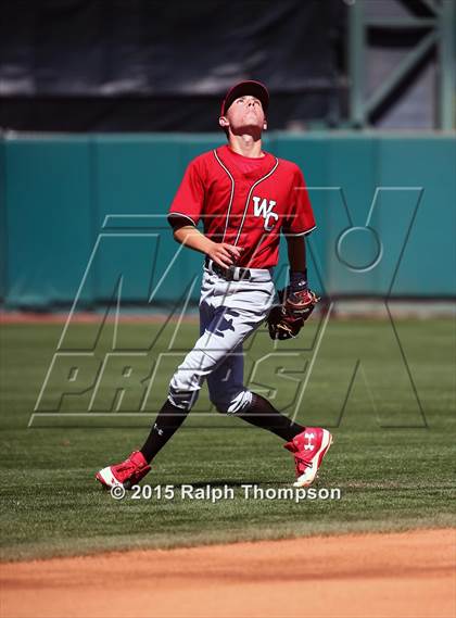 Thumbnail 1 in Woodland Christian vs. Bradshaw Christian (@Raley Field) photogallery.