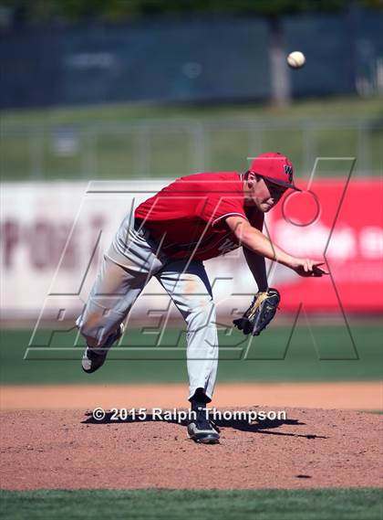 Thumbnail 2 in Woodland Christian vs. Bradshaw Christian (@Raley Field) photogallery.