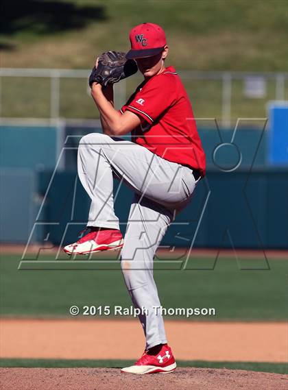 Thumbnail 3 in Woodland Christian vs. Bradshaw Christian (@Raley Field) photogallery.