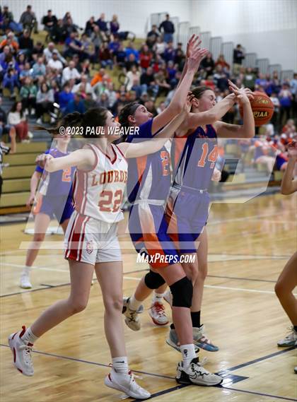 Thumbnail 2 in Our Lady of Lourdes Regional vs. Mountain View (PIAA 1A Semifinal) photogallery.